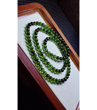 321F5 exquisite green tourmaline three circle bracelet, specification 5.5mm, weight