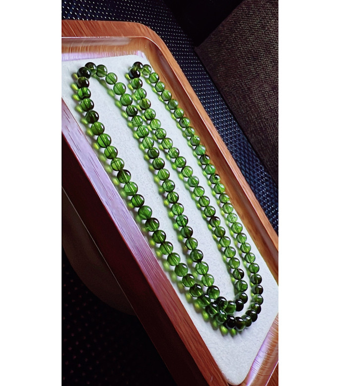 321F5 exquisite green tourmaline three circle bracelet, specification 5.5mm, weight