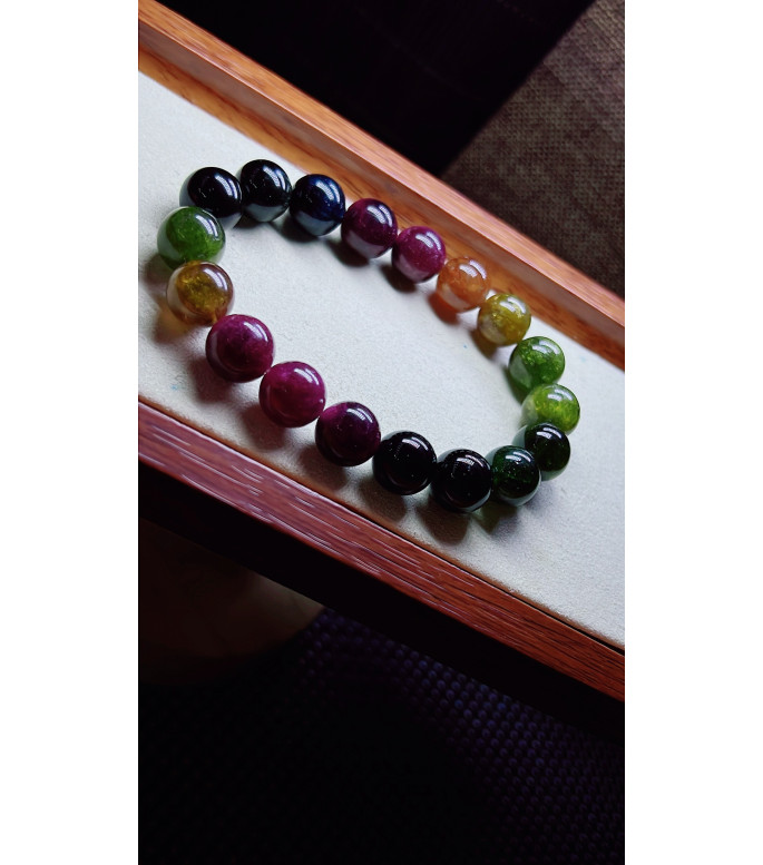 313F15 exquisite old mine black beauty tourmaline bracelet, size 11.5mm, weight 44.6g 313F15 exquisite old mine black beauty tourmaline bracelet, size 11.5mm, weight 44.6g