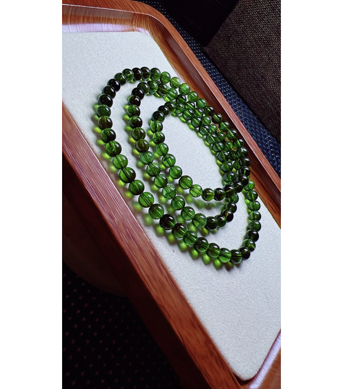 308F3 exquisite green tourmaline three circle bracelet, specification about 5.6mm, weight 308F3 exquisite green tourmaline three circle bracelet, specification about 5.6mm, weight
