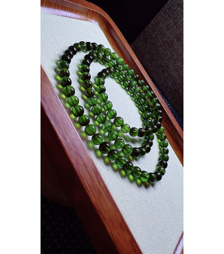 308F3 exquisite green tourmaline three circle bracelet, specification about 5.6mm, weight
