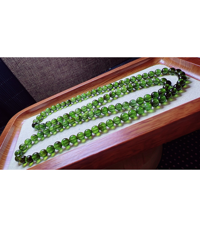 308F3 exquisite green tourmaline three circle bracelet, specification about 5.6mm, weight 308F3 exquisite green tourmaline three circle bracelet, specification about 5.6mm, weight