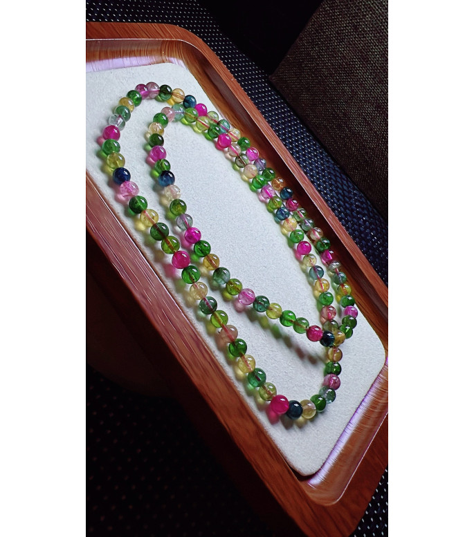 308F1 exquisite candy tourmaline three circle bracelet, specification about 5.5mm, weight