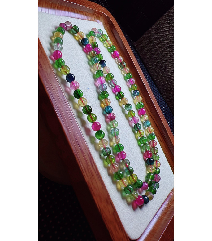 308F1 exquisite candy tourmaline three circle bracelet, specification about 5.5mm, weight