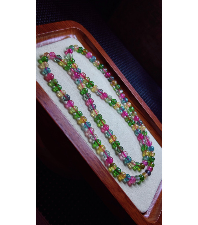 206F8 exquisite candy tourmaline three circle bracelet, size about 5.2mm, weight 25.1 206F8 exquisite candy tourmaline three circle bracelet, size about 5.2mm, weight 25.1