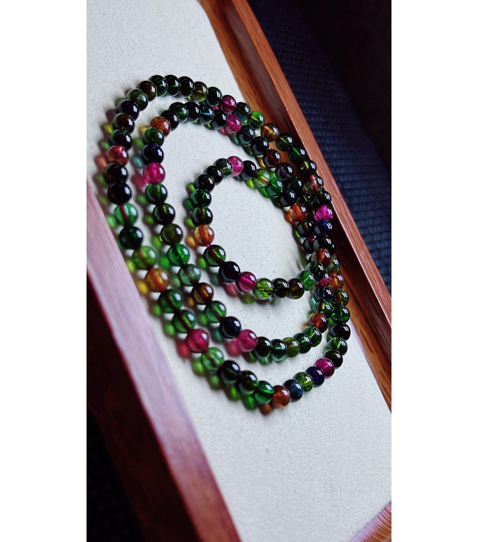 120F4 exquisite old mine black sugar tourmaline three circle bracelet, specification 120F4 exquisite old mine black sugar tourmaline three circle bracelet, specification