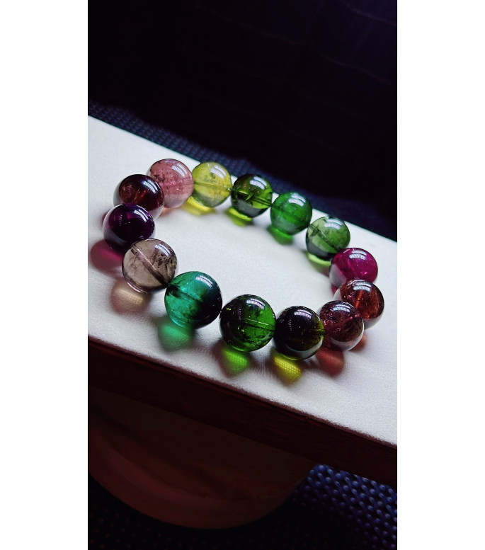 1227F7 exquisite old mine black beauty tourmaline bracelet, size about 15mm, weight 1227F7 exquisite old mine black beauty tourmaline bracelet, size about 15mm, weight