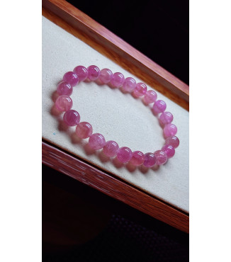 1225F8 exquisite pink tourmaline bracelet, specification about 8mm, weight 20.2 grams