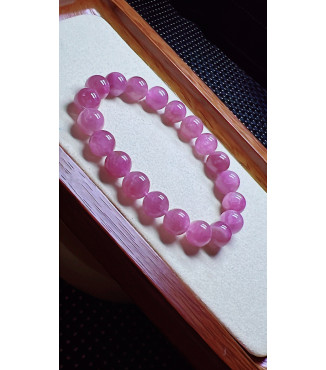 1225F7 exquisite pink tourmaline bracelet, size about 9.5mm, weight 28.5g, crystal