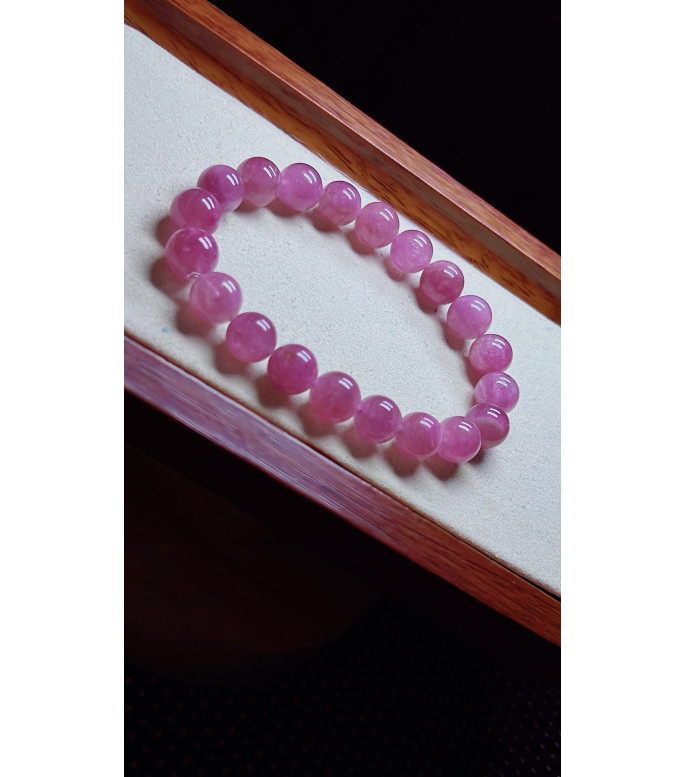 1225F7 exquisite pink tourmaline bracelet, size about 9.5mm, weight 28.5g, crystal